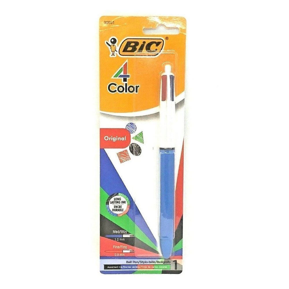 BIC® 4-Color Retractable Ballpoint Pen Medium New